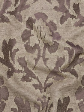 Dusty Lilac and Oatmeal Abstracted Leaves Polyester Jacquard Dusty Lilac and Oatmeal Abstracted Leaves Polyester Jacquard