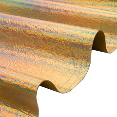 Crinkled Mirror Vinyl with Fabric Backing – Holographic Gold – Ingot Collection Crinkled Mirror Vinyl with Fabric Backing – Holographic Gold – Ingot Collection