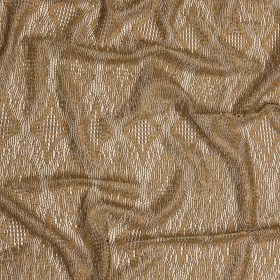 Bronze and Black Diamonds and Flowers Metallic Lace Panel with Fringe Bronze and Black Diamonds and Flowers Metallic Lace Panel with Fringe
