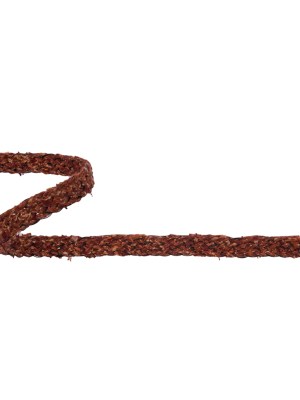 Famous NYC Designer Burnt Orange and Black Wool Boucle Braided Trim – 0.375″ Famous NYC Designer Burnt Orange and Black Wool Boucle Braided Trim – 0.375″
