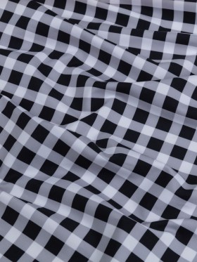 Compression Swimwear Tricot, UV Protective with Aloe Vera Microcapsules – Black and White Checkered – Caye Collection Compression Swimwear Tricot, UV Protective with Aloe Vera Microcapsules – Black and White Checkered – Caye Collection