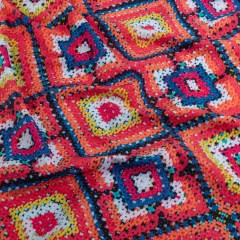 Red, Blue and Yellow Crochet Beads Caye UV Protective Compression Swimwear Tricot with Aloe Vera Microcapsules Red, Blue and Yellow Crochet Beads Caye UV Protective Compression Swimwear Tricot with Aloe Vera Microcapsules