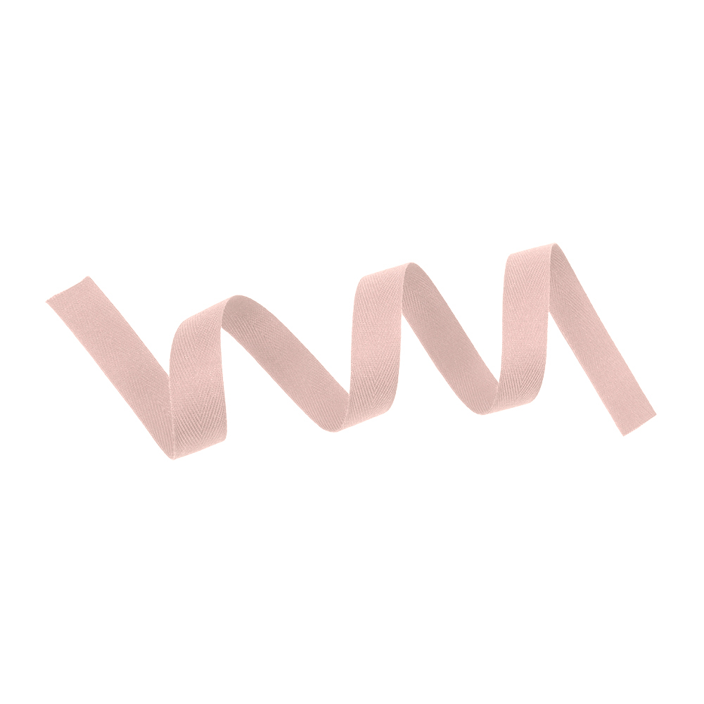 Tilly Tourmaline Mauve Herringbone Cotton Twill Tape - 15mm