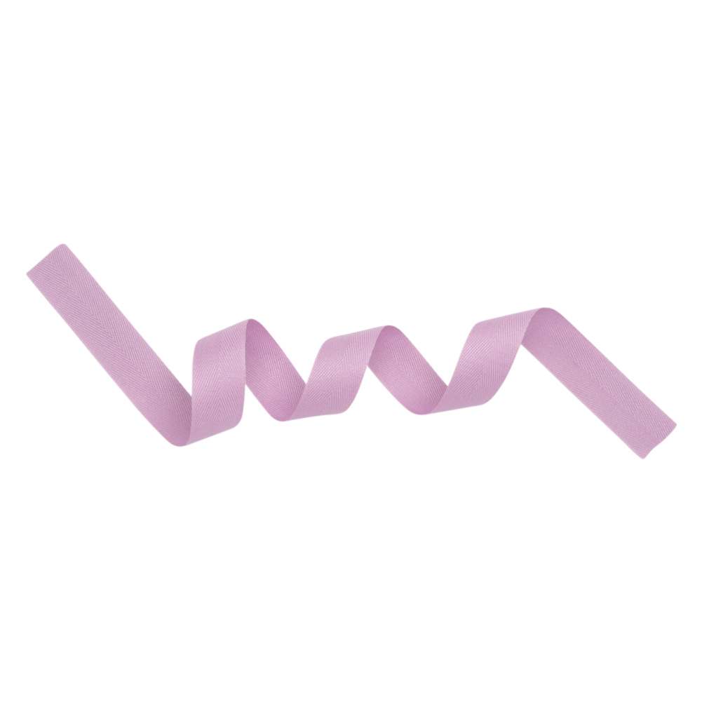 Tilly Grape Smoke Herringbone Cotton Twill Tape - 20mm