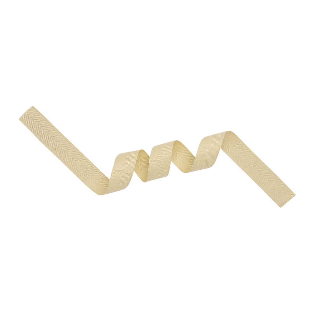 Tilly Khaki Herringbone Cotton Twill Tape - 20mm