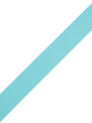 Tilly Electric Ice Blue Herringbone Cotton Twill Tape – 20mm Tilly Electric Ice Blue Herringbone Cotton Twill Tape – 20mm