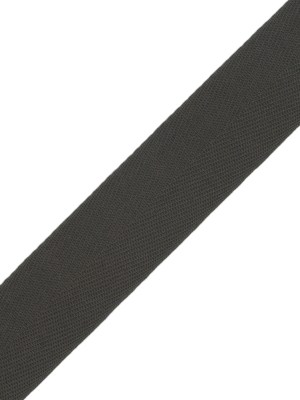 Tilly Shadow Gray Herringbone Cotton Twill Tape – 20mm Tilly Shadow Gray Herringbone Cotton Twill Tape – 20mm