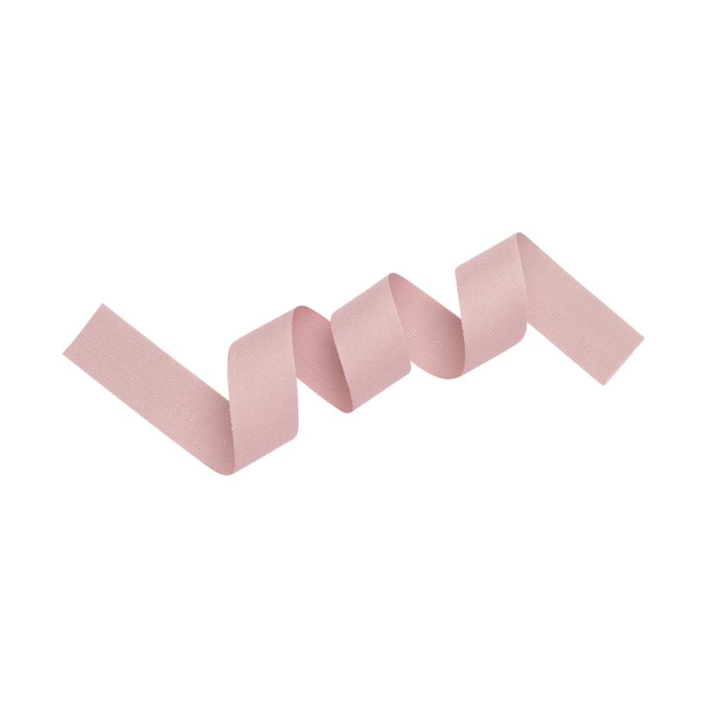 Tilly Tourmaline Mauve Herringbone Cotton Twill Tape - 25mm