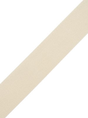 Tilly Ivory Pearl Herringbone Cotton Twill Tape – 25mm Tilly Ivory Pearl Herringbone Cotton Twill Tape – 25mm