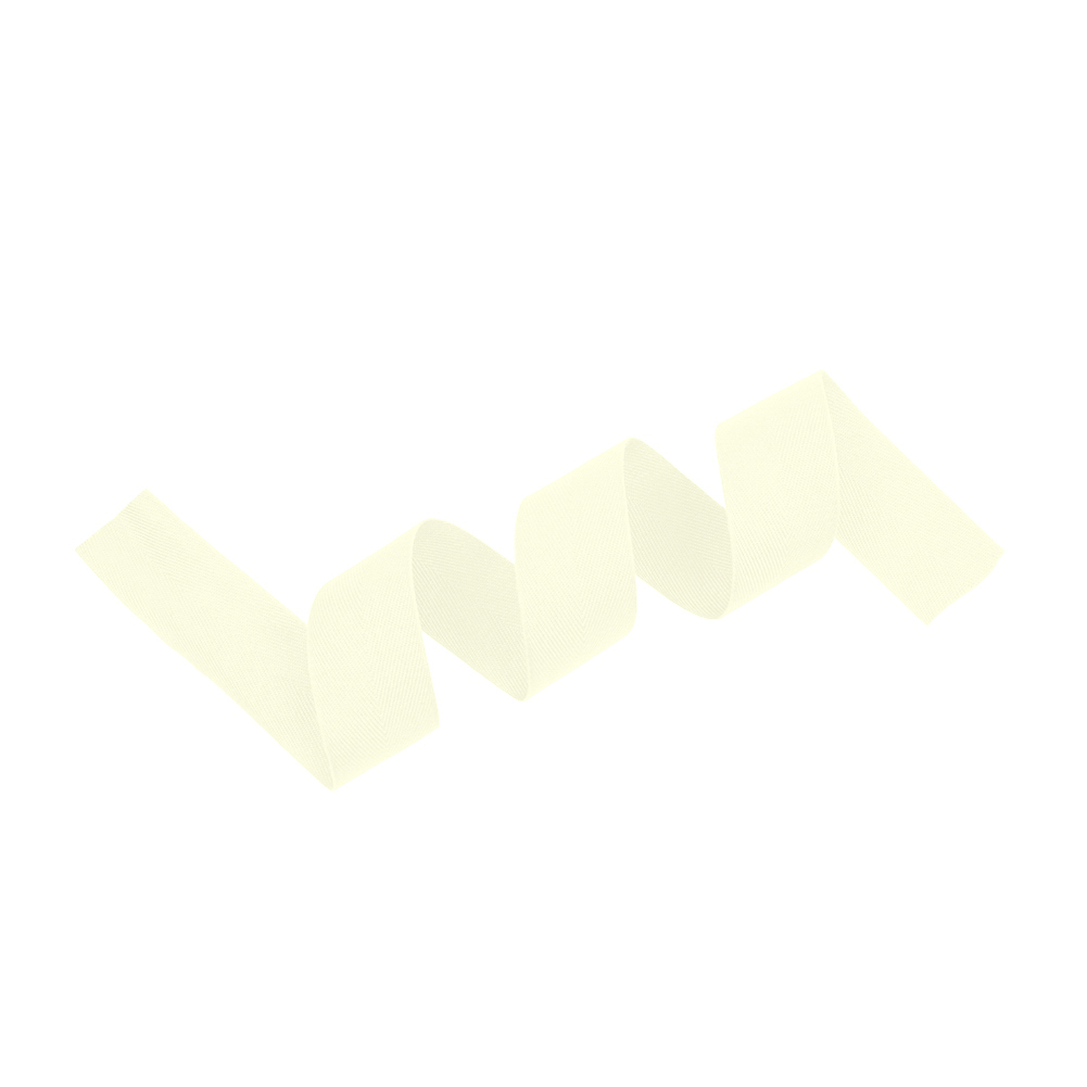 Tilly Pale Celery Herringbone Cotton Twill Tape - 25mm