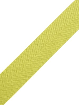Tilly Light Chartreuse Herringbone Cotton Twill Tape – 25mm Tilly Light Chartreuse Herringbone Cotton Twill Tape – 25mm