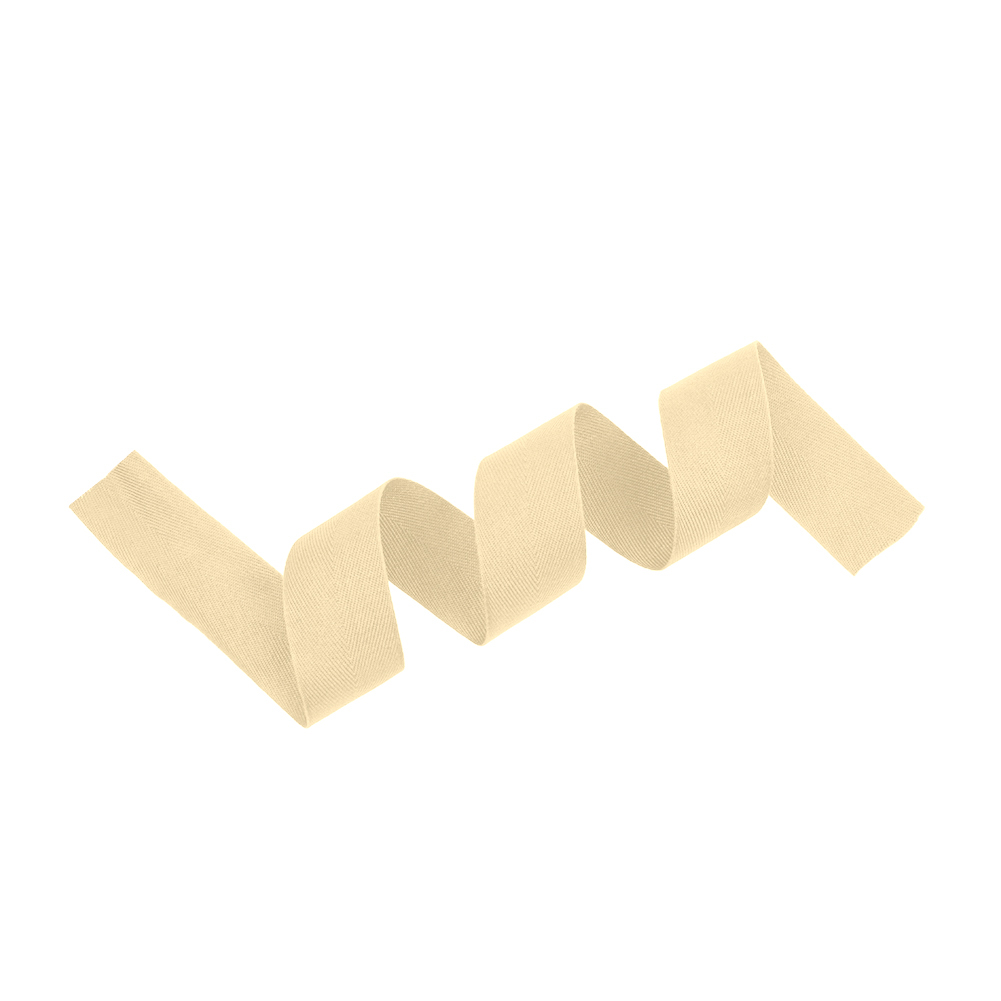 Tilly Khaki Herringbone Cotton Twill Tape - 25mm