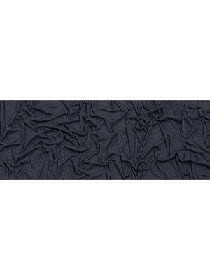 Cotton and Modal 1×1 Rib Knit – Heathered Navy Blue Cotton and Modal 1×1 Rib Knit – Heathered Navy Blue