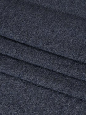Cotton and Modal Jersey – Heathered Navy Blue Cotton and Modal Jersey – Heathered Navy Blue