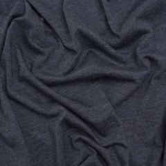 Cotton and Modal Jersey – Heathered Navy Blue Cotton and Modal Jersey – Heathered Navy Blue