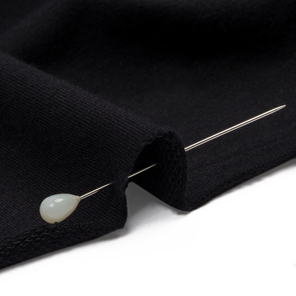 Black Stretch Rayon French Terry