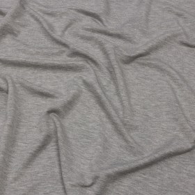 Heathered Light Gray Stretch Rayon French Terry Heathered Light Gray Stretch Rayon French Terry
