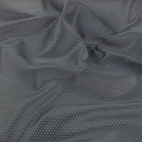 Joseph Abboud Silver and Gray Spots Viscose and Polyester Dobby Joseph Abboud Silver and Gray Spots Viscose and Polyester Dobby