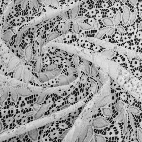 Stretch Lace – White Floral – Katerina Collection Stretch Lace – White Floral – Katerina Collection