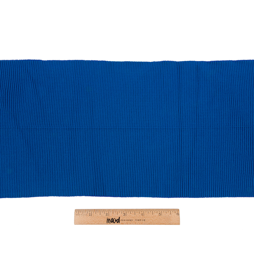 Peacock Blue 2×2 Rib Knit Foldover Trim – 8″ x 30″ Peacock Blue 2×2 Rib Knit Foldover Trim – 8″ x 30″