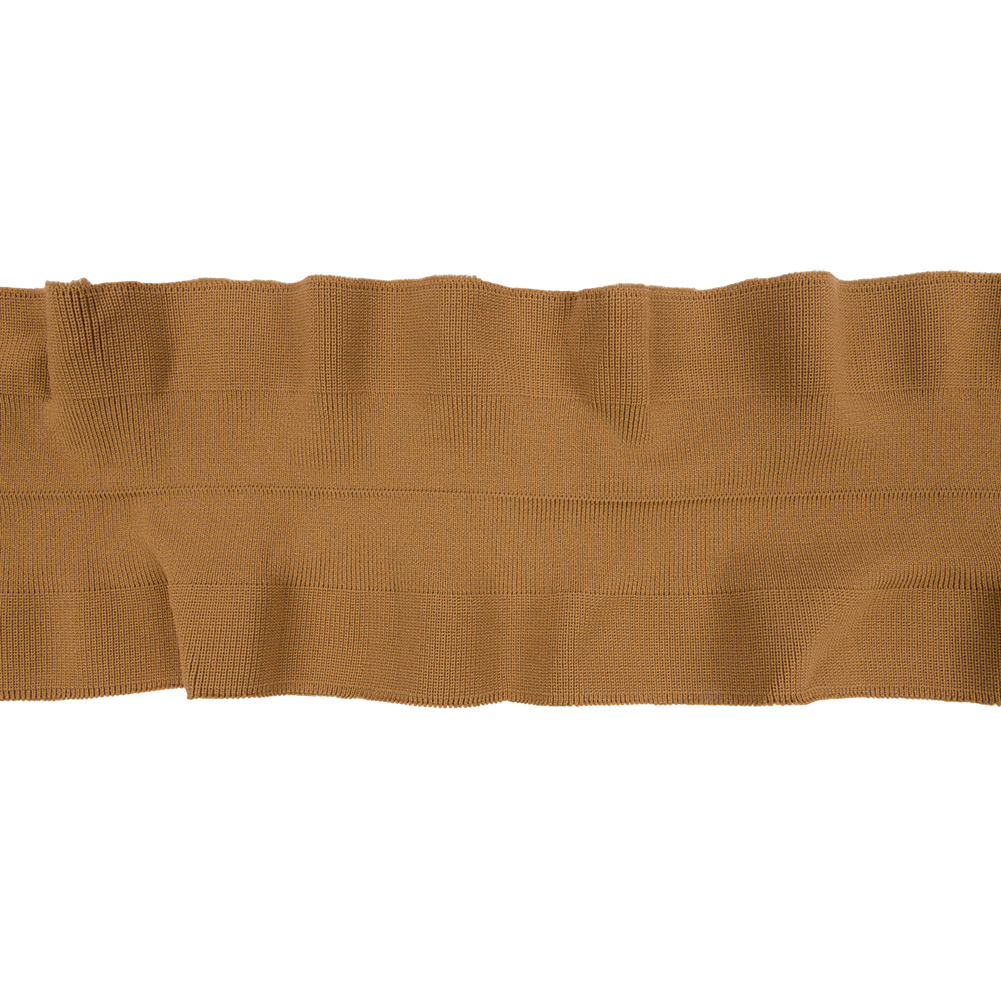 Tan Ruffled Foldover Rib Knit Trim – 39″ x 6″ Tan Ruffled Foldover Rib Knit Trim – 39″ x 6″