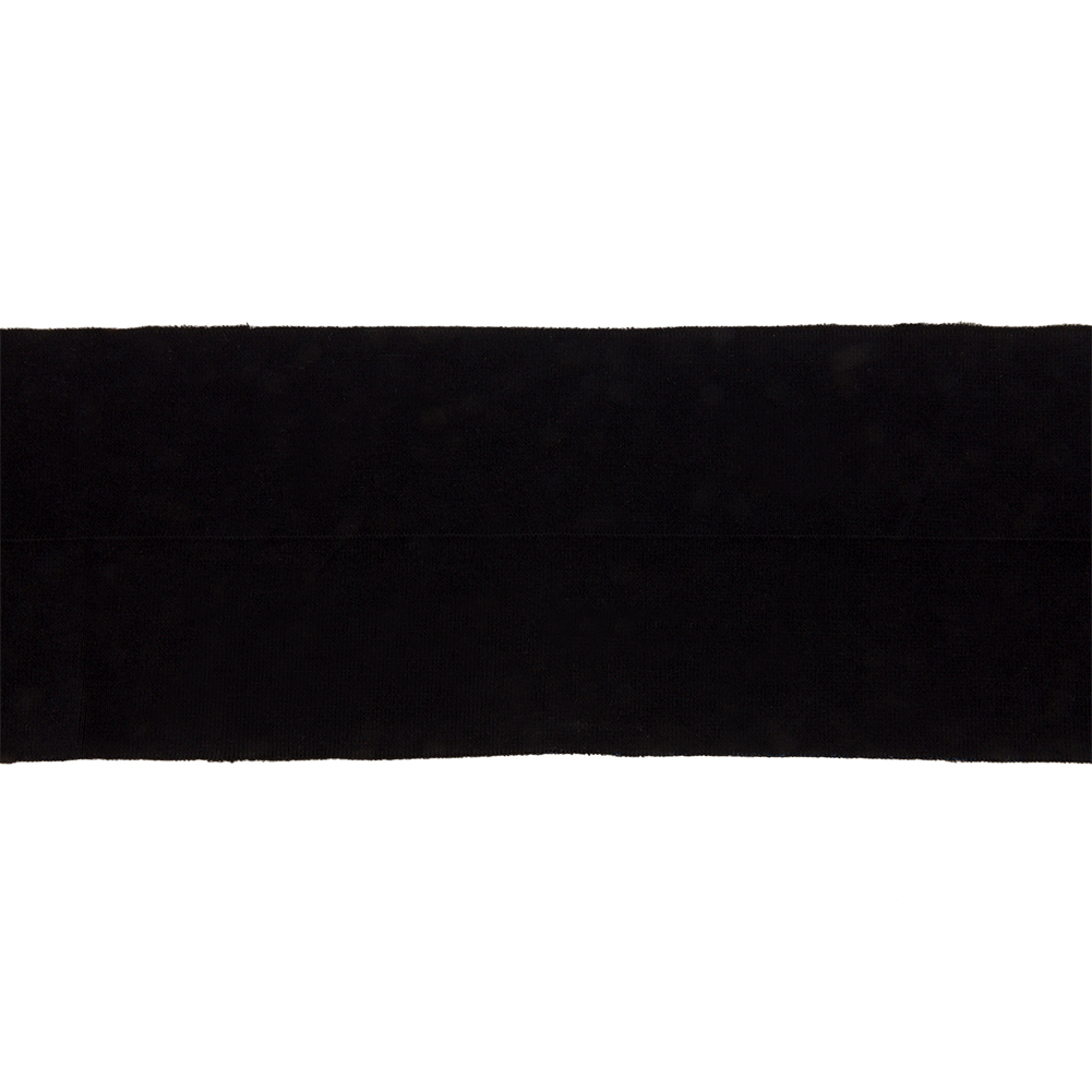 Black 1×1 Foldover Rib Knit Trim – 37″ x 5.5″ Black 1×1 Foldover Rib Knit Trim – 37″ x 5.5″