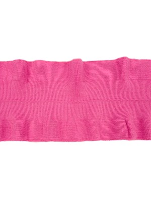 Bubblegum Pink Ruffled Foldover Rib Knit Trim – 37″ x 6.5″ Bubblegum Pink Ruffled Foldover Rib Knit Trim – 37″ x 6.5″