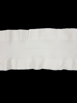 White Ruffled Foldover Rib Knit Trim – 39″ x 6″ White Ruffled Foldover Rib Knit Trim – 39″ x 6″
