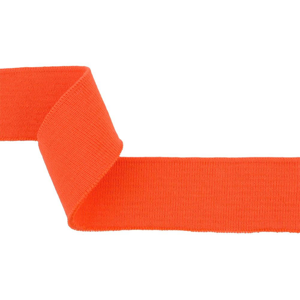 Blaze Orange Rib Knit Trim – 15″ x 2″ Blaze Orange Rib Knit Trim – 15″ x 2″