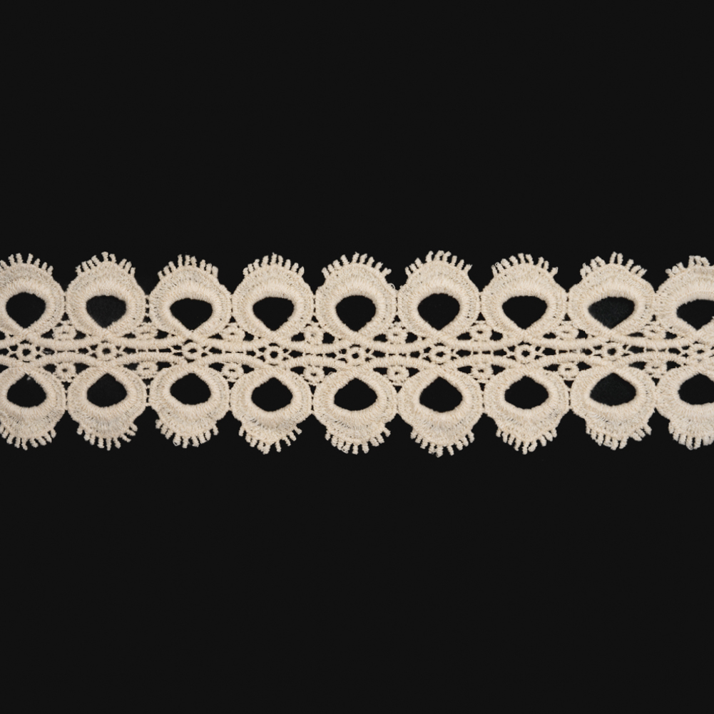 Natural Loop de Loops and Little Fringe Cotton Venise Lace Trim – 2.75″ Natural Loop de Loops and Little Fringe Cotton Venise Lace Trim – 2.75″