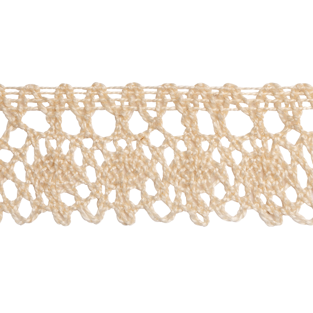 Natural Flower Crown Cotton Cluny Lace Trim – 1.125″ Natural Flower Crown Cotton Cluny Lace Trim – 1.125″