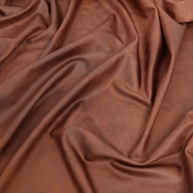 Faux Leather Foil Stretch Polyester Knit – Warm Brown Cloud Textured – Vanessa Collection Faux Leather Foil Stretch Polyester Knit – Warm Brown Cloud Textured – Vanessa Collection