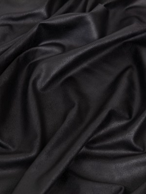Faux Leather Foil Stretch Polyester Knit – Black Cloud Textured – Vanessa Collection Faux Leather Foil Stretch Polyester Knit – Black Cloud Textured – Vanessa Collection