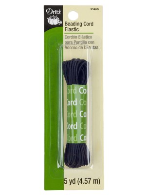 Dritz Black Beading Cord Elastic – 5 yd Dritz Black Beading Cord Elastic – 5 yd