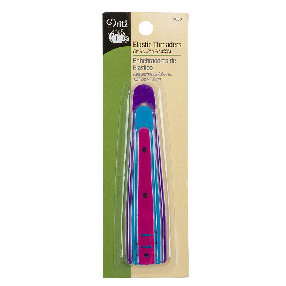 Dritz 3pc Elastic Threaders – Assorted Sizes Dritz 3pc Elastic Threaders – Assorted Sizes