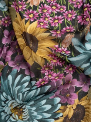 Mood Exclusive Black Sightly Saunters Viscose Georgette Mood Exclusive Black Sightly Saunters Viscose Georgette