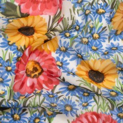 Mood Exclusive White Floral Trove Viscose Georgette Mood Exclusive White Floral Trove Viscose Georgette