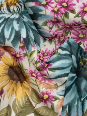 Mood Exclusive White Sightly Saunters Viscose Georgette Mood Exclusive White Sightly Saunters Viscose Georgette