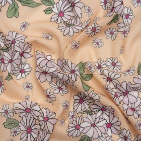 Cotton Gauze – Peach Floral – Mood Exclusive Flower Fanatic Print Cotton Gauze – Peach Floral – Mood Exclusive Flower Fanatic Print