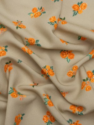 Mood Exclusive Orange Rosy and Sweet Viscose Shirting Mood Exclusive Orange Rosy and Sweet Viscose Shirting