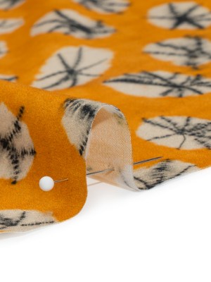 Mood Exclusive Canary Crowds Cotton Voile Mood Exclusive Canary Crowds Cotton Voile