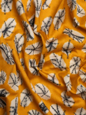 Mood Exclusive Canary Crowds Cotton Voile Mood Exclusive Canary Crowds Cotton Voile