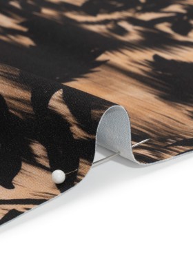 Stretch Polyester Woven Print – Black Florals on Abstract Ikat – Mood Exclusive Rambling Brambles Stretch Polyester Woven Print – Black Florals on Abstract Ikat – Mood Exclusive Rambling Brambles