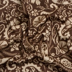 Mood Exclusive Brown Leaves of Grass Stretch Cotton Sateen Mood Exclusive Brown Leaves of Grass Stretch Cotton Sateen