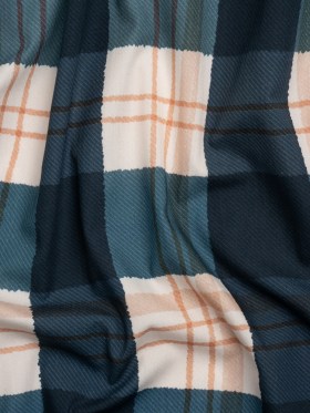 Mood Exclusive Navy Plaid to be Here Cotton Poplin Mood Exclusive Navy Plaid to be Here Cotton Poplin