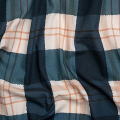 Mood Exclusive Navy Plaid to be Here Cotton Poplin Mood Exclusive Navy Plaid to be Here Cotton Poplin