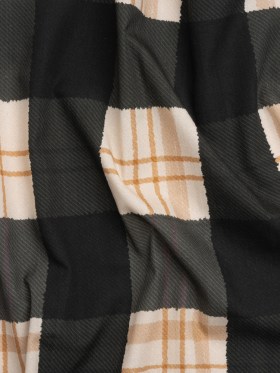 Mood Exclusive Black Plaid to be Here Cotton Poplin Mood Exclusive Black Plaid to be Here Cotton Poplin