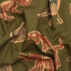 Stretch Cotton Poplin Print – Olive, Navy and Rust Dinosaur Bones and Fossils – Mood Exclusive Discovery Dig Stretch Cotton Poplin Print – Olive, Navy and Rust Dinosaur Bones and Fossils – Mood Exclusive Discovery Dig