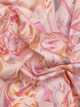 Stretch Cotton Poplin Print – Pink Dinosaurs – Mood Exclusive History in Pink Stretch Cotton Poplin Print – Pink Dinosaurs – Mood Exclusive History in Pink