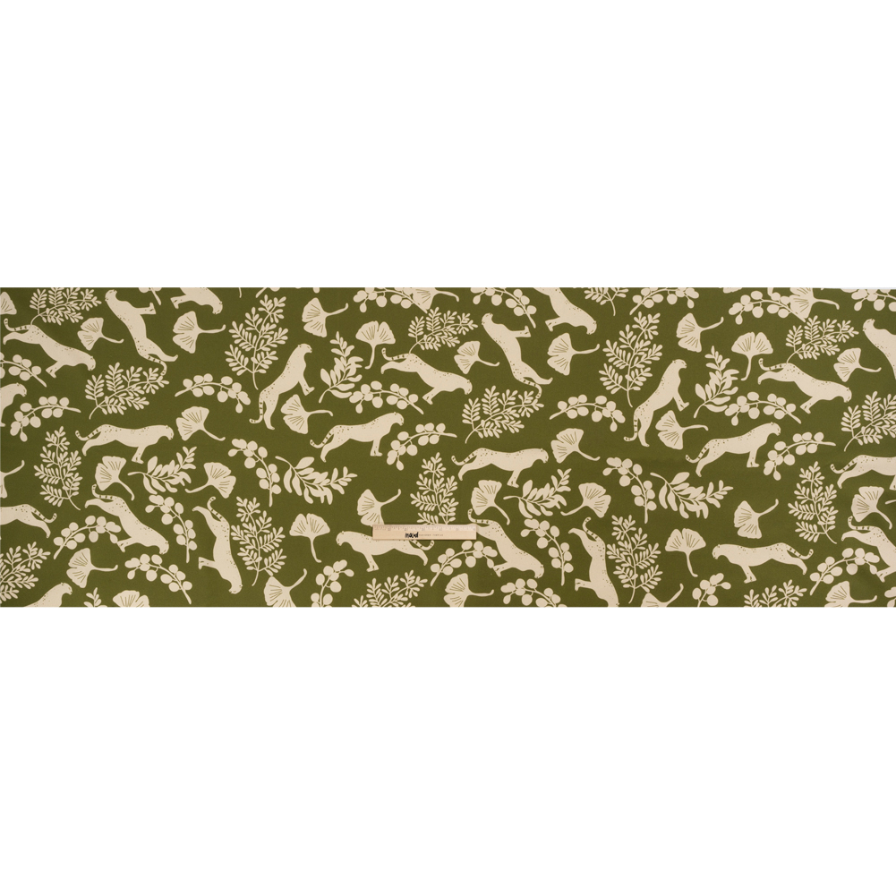 Stretch Cotton Twill Print – Green Big Cats and Leaves – Mood Exclusive Stoic Seer Stretch Cotton Twill Print – Green Big Cats and Leaves – Mood Exclusive Stoic Seer